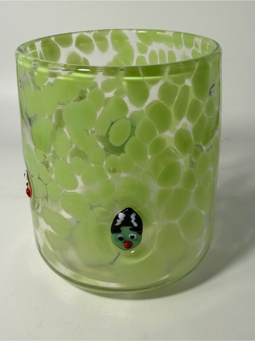Mystic Anthropologie Halloween 4 Icons Handblown Juice Glass